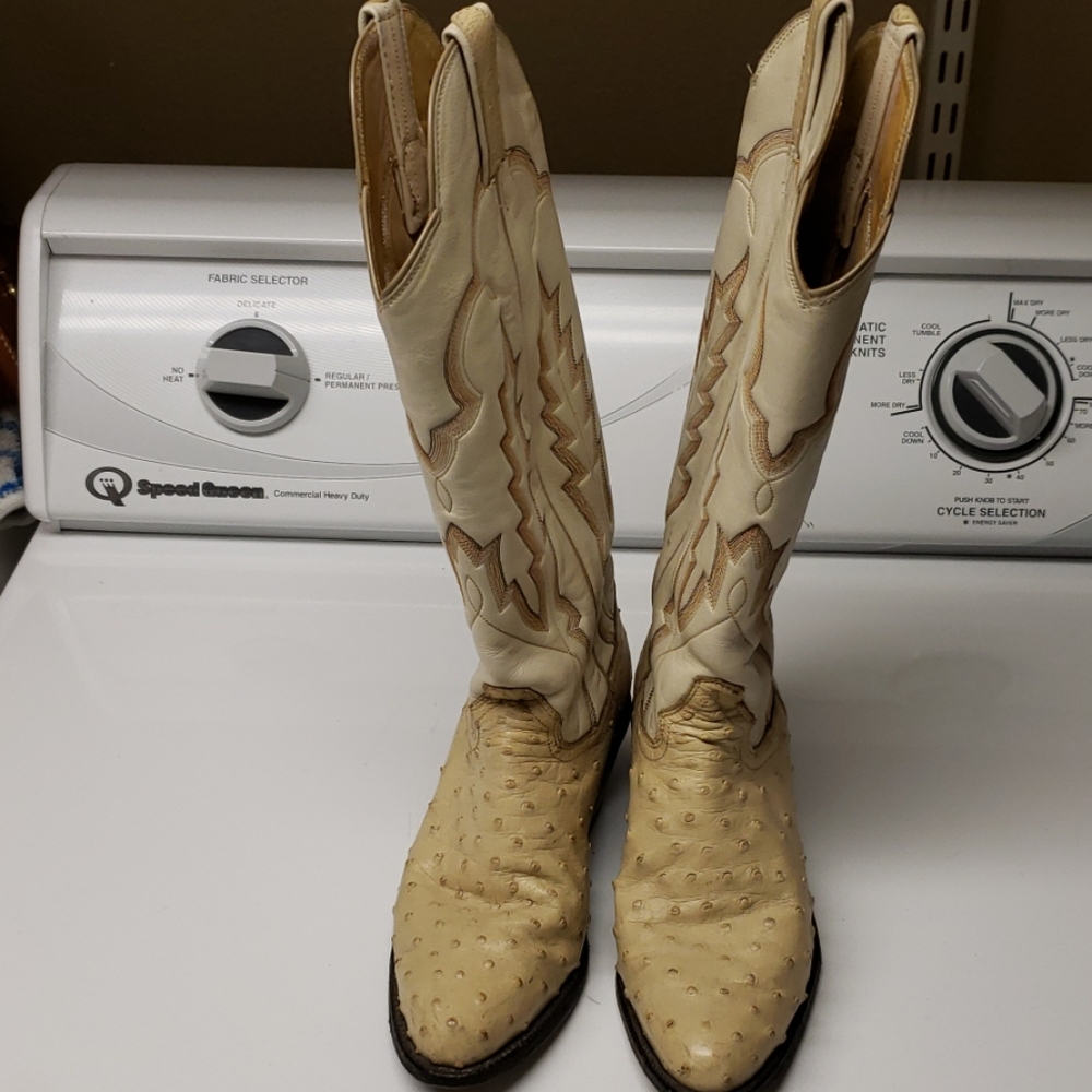 Panhandle Slim Women Ostrich Western Boots 8N